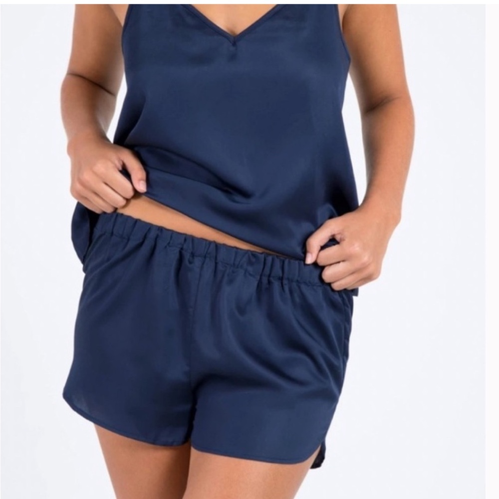 NEW in Box Ettitude Ocean (Deep Blue) Women's Satin Cami